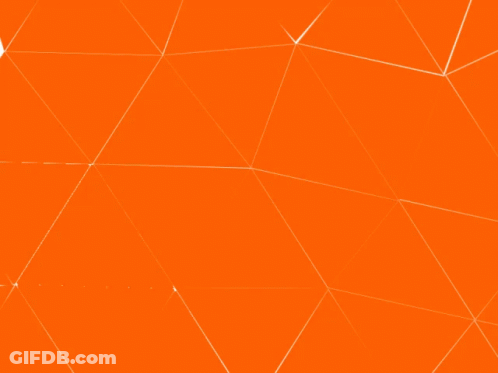 An Orange Background With A Yellow Arrow Pointing Right GIF