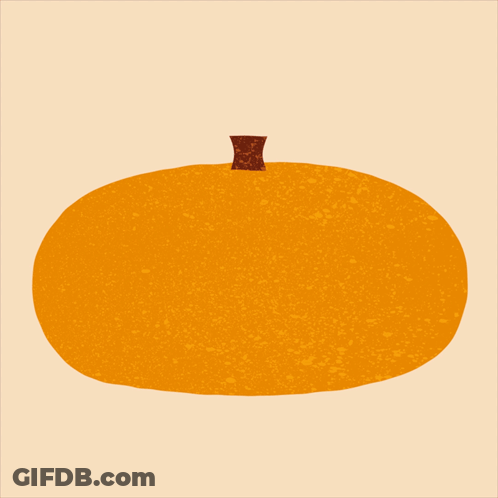 An Orange Pumpkin With The Words Feeling Grateful On It GIF
