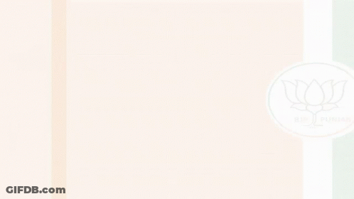 An Orange White And Green Background With A Bjp Punjab Logo On It GIF