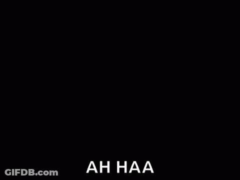 An Ostrich Is Sitting On A Set Of Wooden Stairs With The Words `` Ah Haa '' Written Below It . GIF