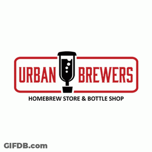 An Urban Brewers Homebrew Store And Bottle Shop Logo GIF