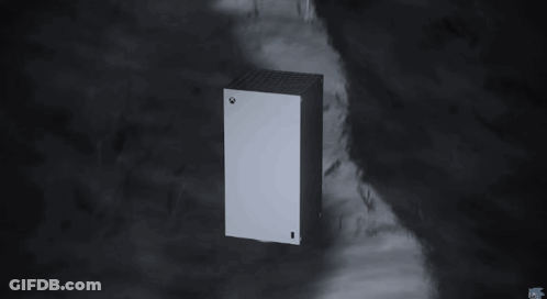 An Xbox With 1Tb Ssd Is Shown In A Black And White Image GIF