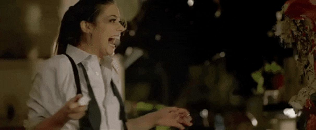 Ana De Armas Horror Crazy Laugh GIF