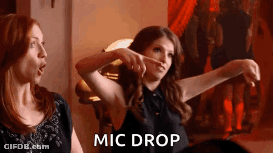 Ana Kendrick Mic Drop Meme GIF