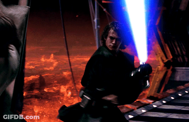 Anakin Skywalker Fighting Moves GIF