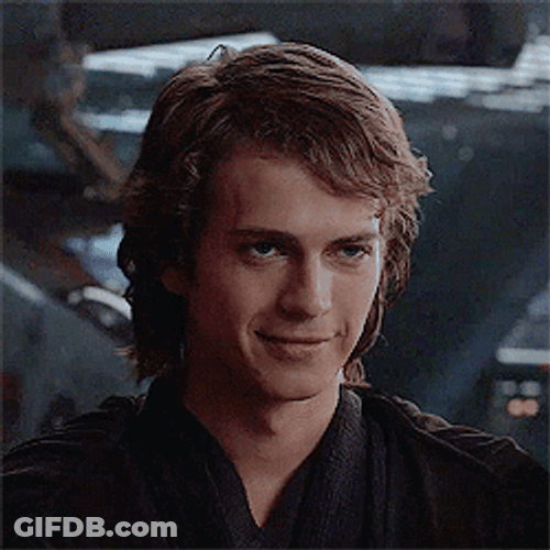 Anakin Skywalker Mischievous Smile GIF