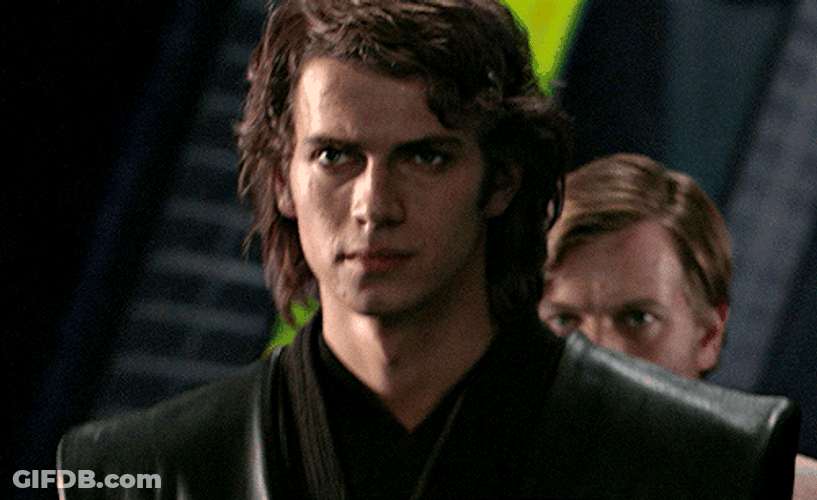Anakin Skywalker Serious Walk GIF