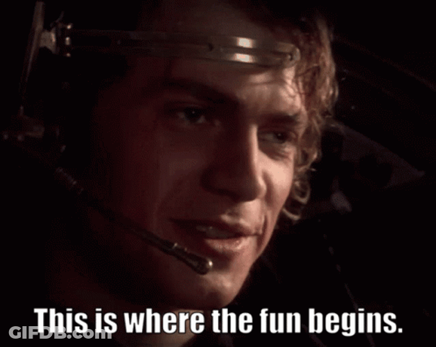 Anakin Skywalker Star Wars Fun Begins GIF