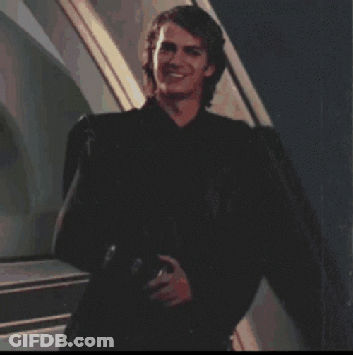 Anakin Skywalker Star Wars Sad Happy GIF