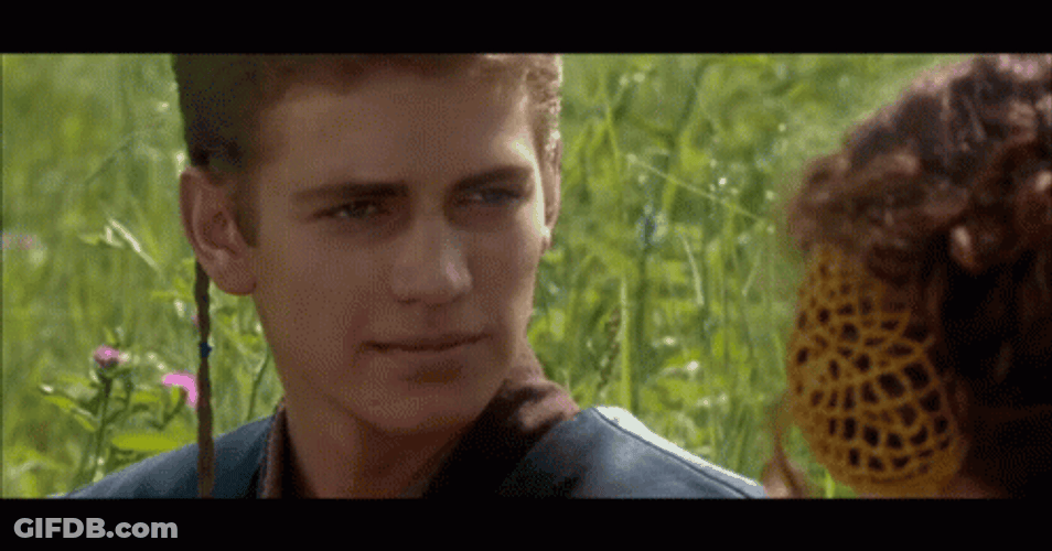 Anakin Skywalker Star Wars Stare Game GIF