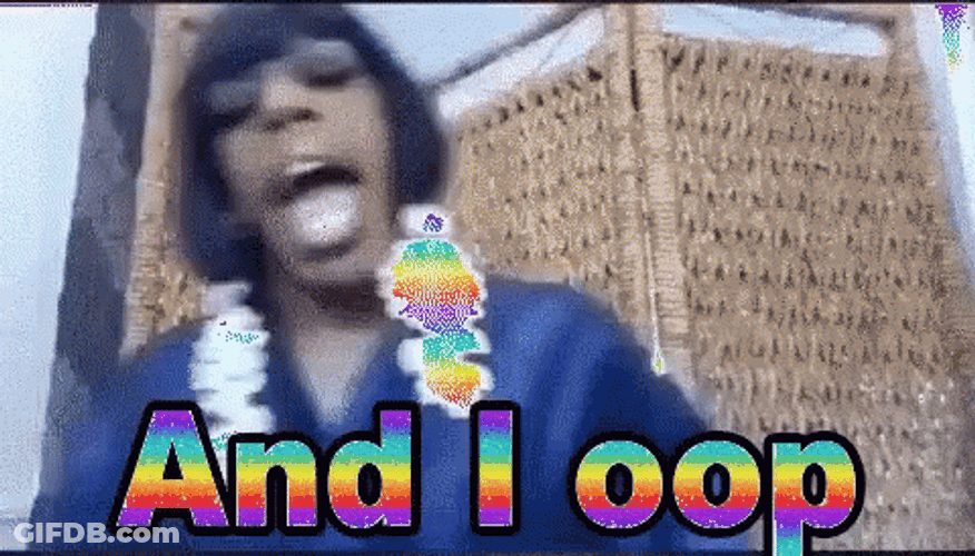 And I Oop Rainbow Text GIF