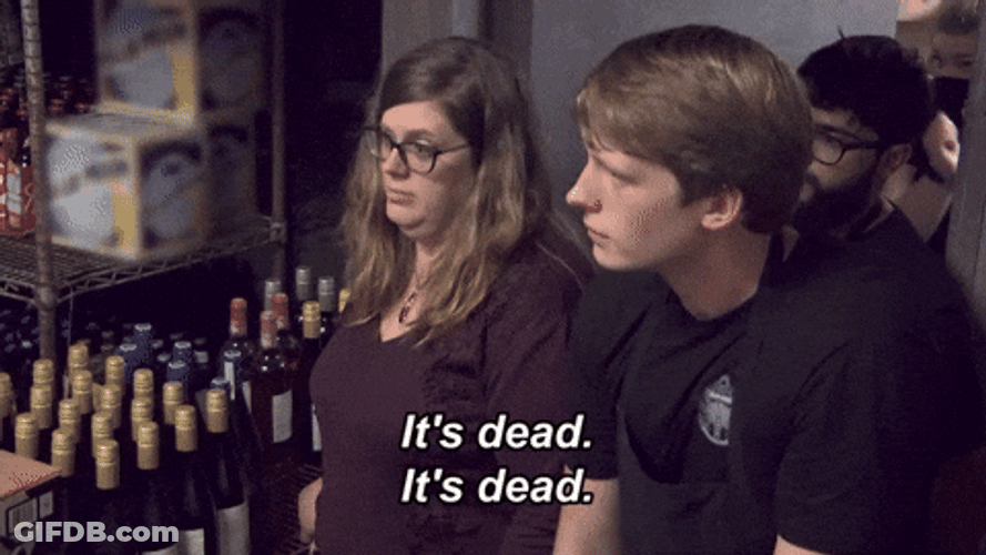 And Its Gone Its Dead GIF