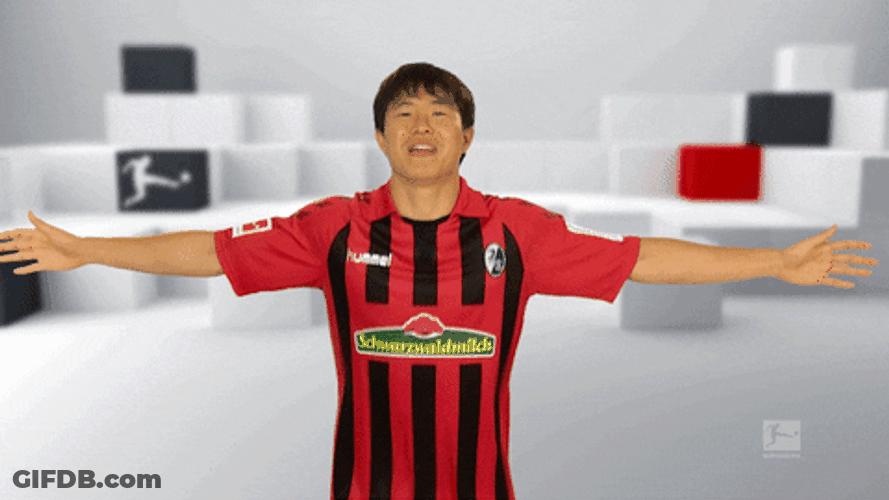 And There Was SC Freiburg Player Much Rejoicing GIF