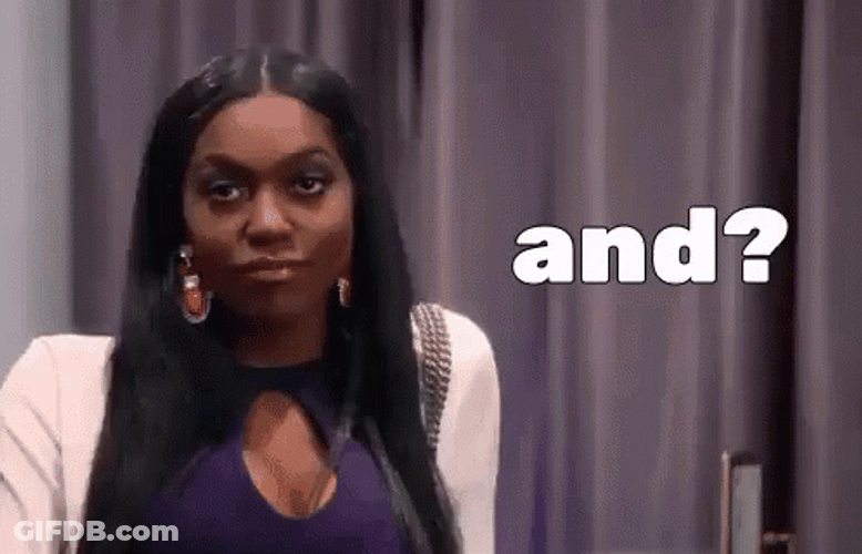 And Woman Sarcastic Look GIF