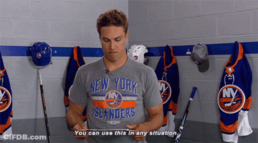 Anders Lee New York Islanders Holding Poop Emoji GIF