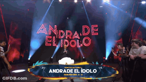 Andrade El Idolo Is The Name Of The Person On Stage GIF