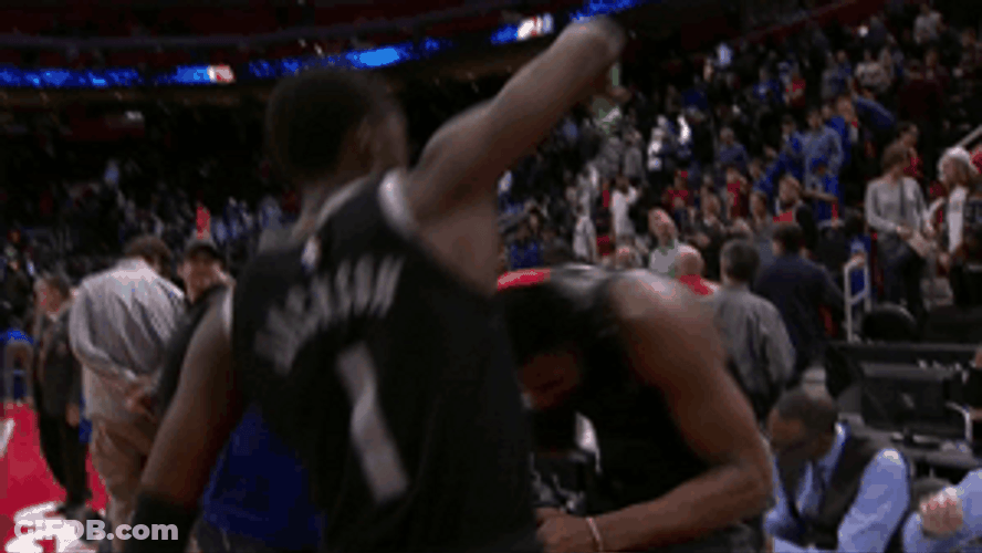Andre Drummond And Stanley Johnson Expression GIF