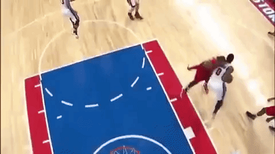 Andre Drummond Half Court Shot GIF