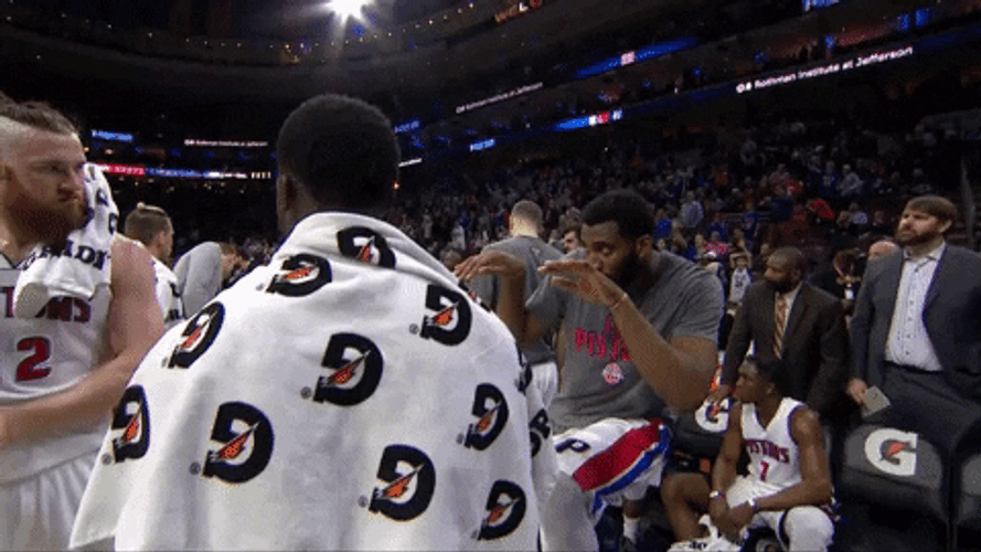 Andre Drummond Joking GIF