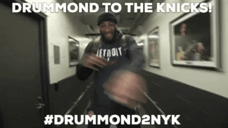 Andre Drummond To The Knicks GIF