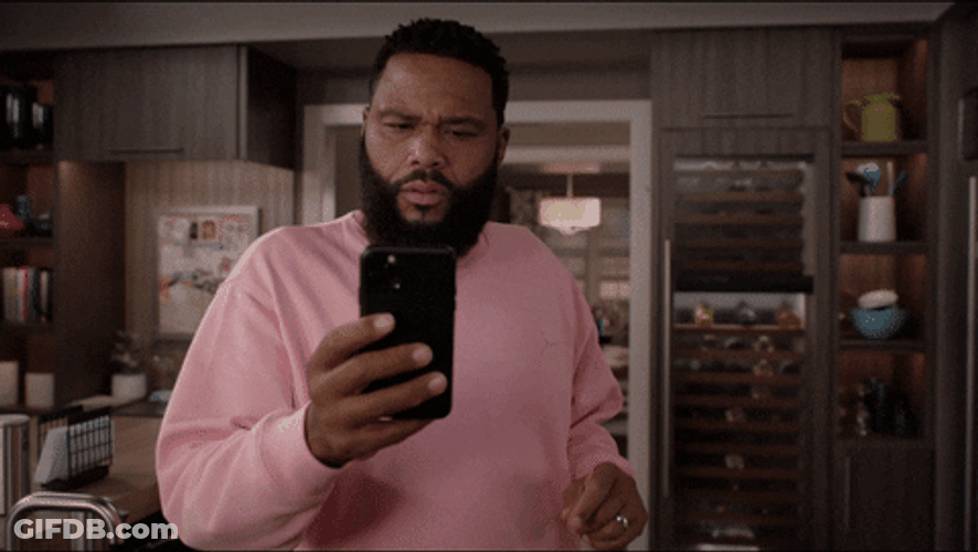 Andre Johnson On His Phone GIF