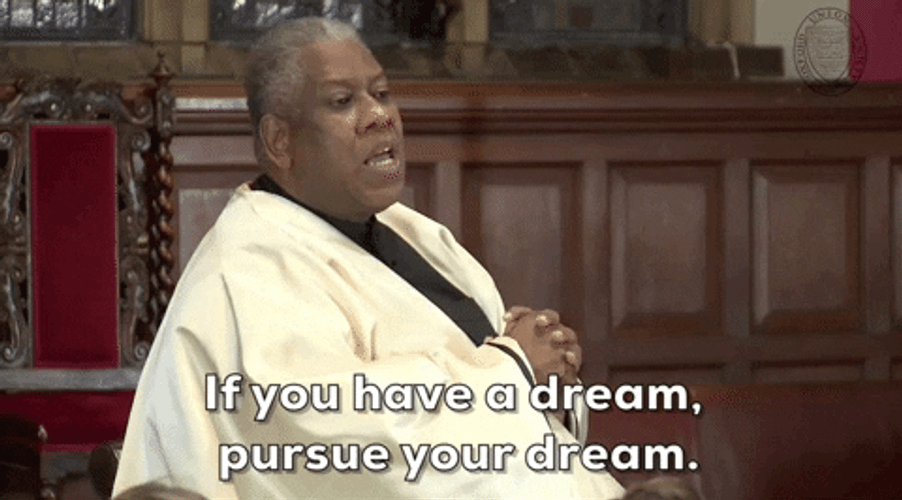 Andre Leon Talley Pursue Dream GIF