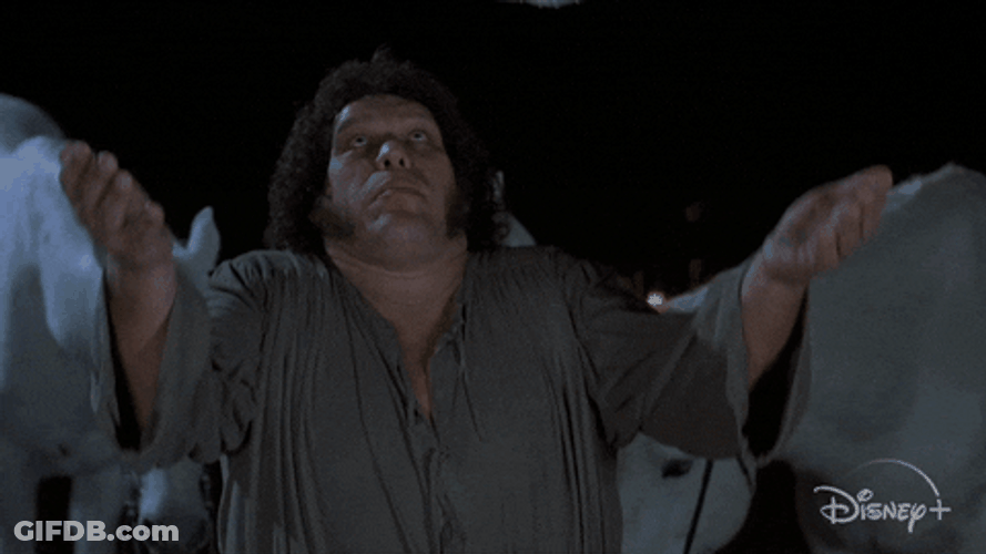 Andre The Giant Catch The Princess GIF