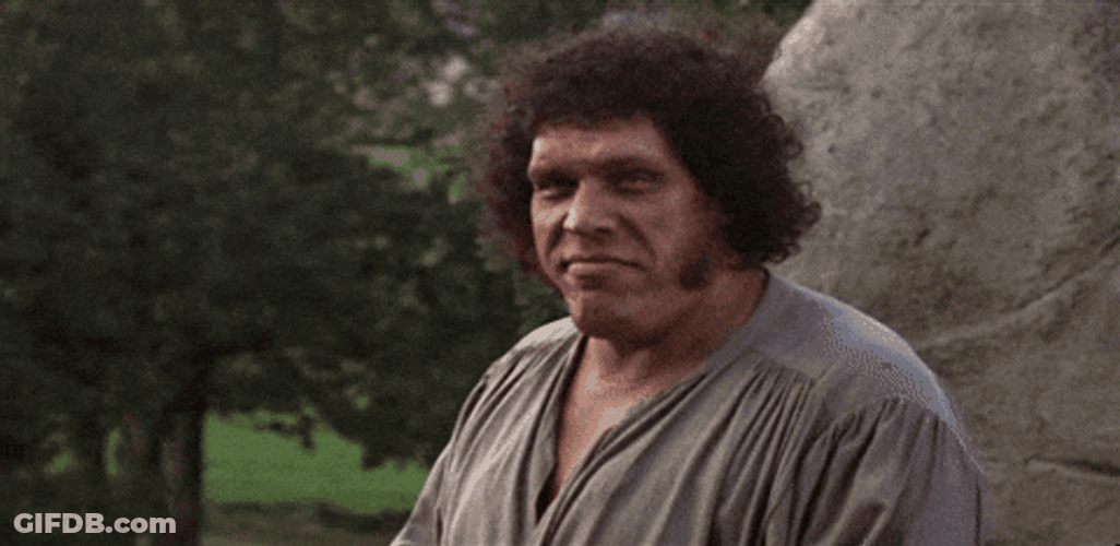 Andre The Giant I Don't Exercise GIF
