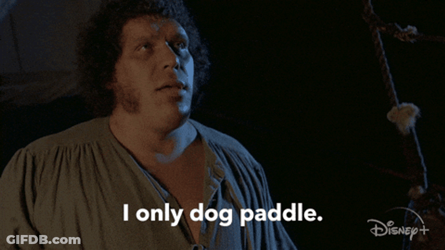 Andre The Giant I Only Dog Paddle GIF