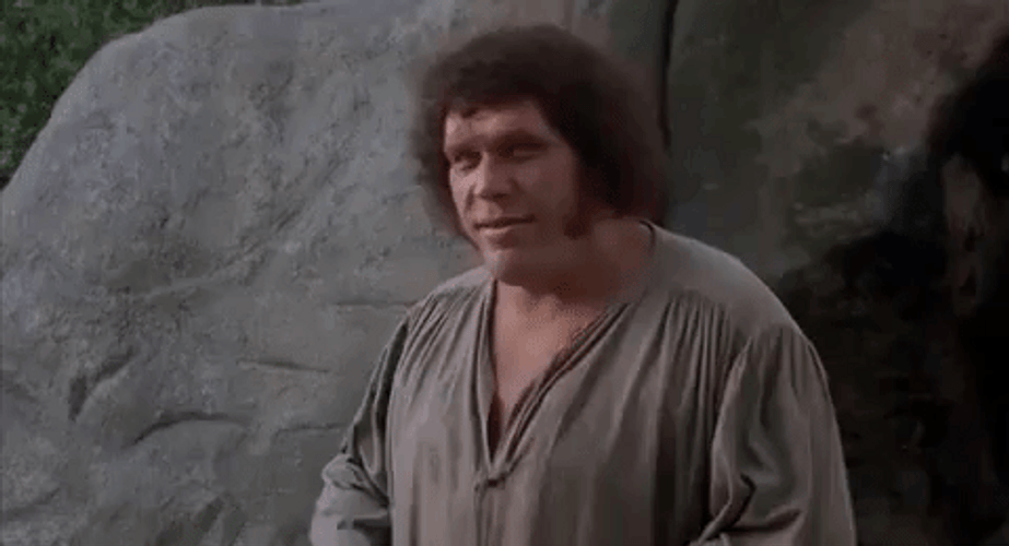 Andre The Giant Throwing A Rock GIF