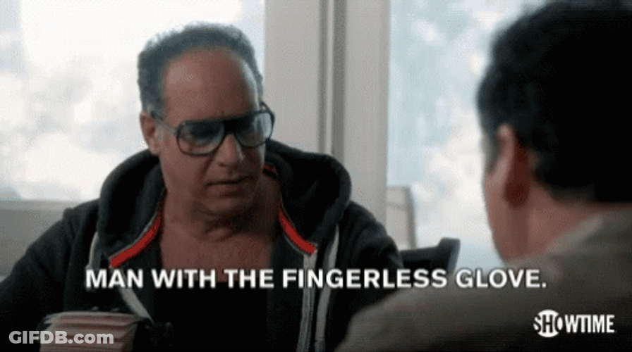 Andrew Dice Clay Fingerless Glove GIF