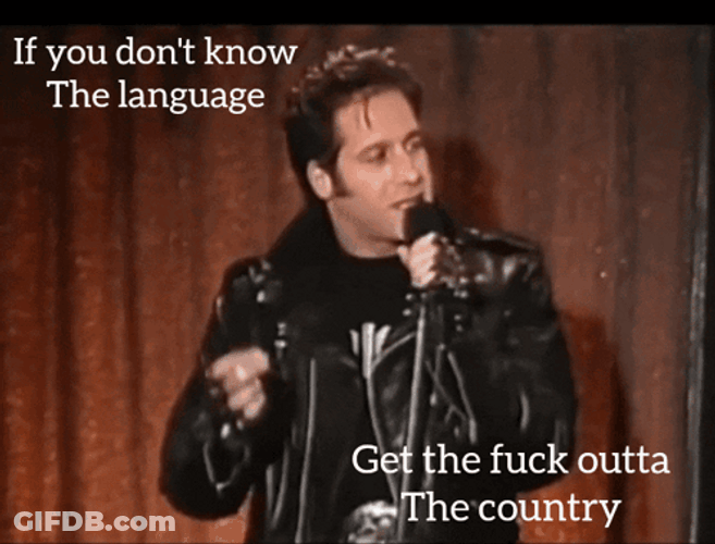 Andrew Dice Clay Get Outta Country GIF