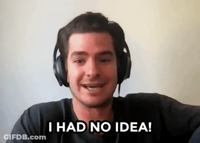 Andrew Garfield I Had No Idea GIF