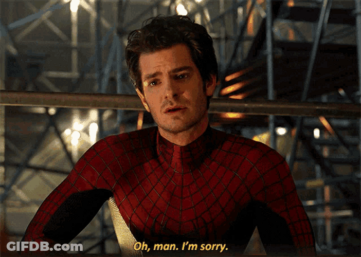 Andrew Garfield I'm Sorry GIF