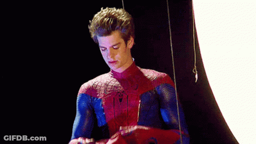 Andrew Garfield Mask On GIF