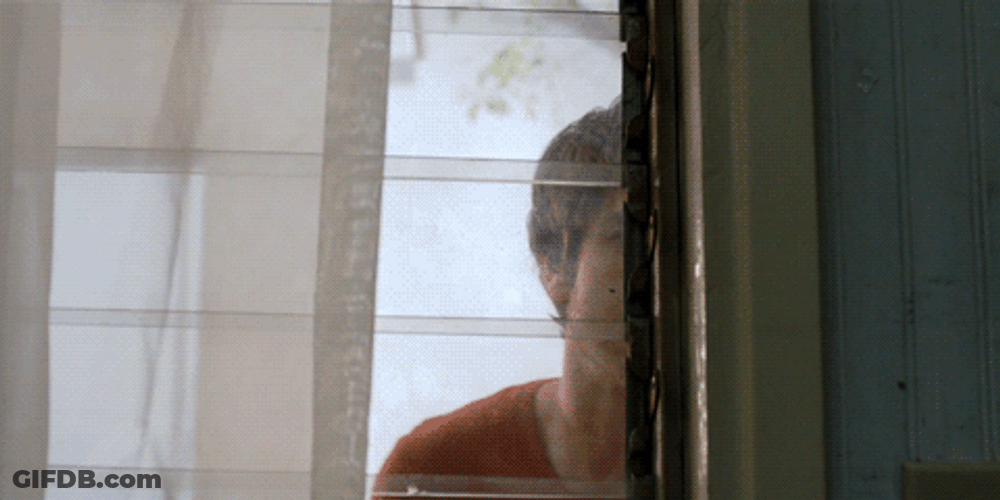 Andrew Garfield Peeking In GIF