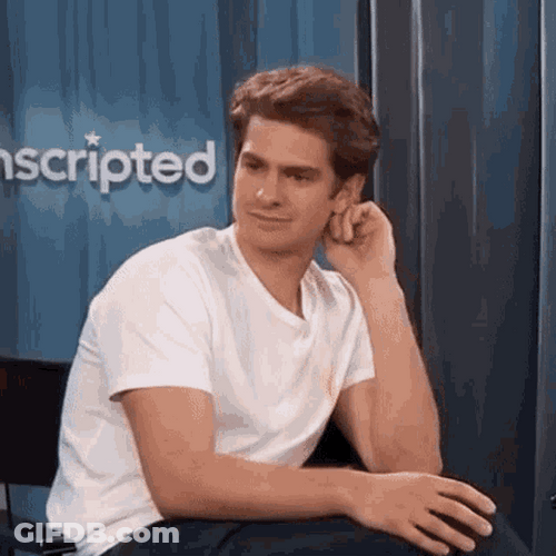 Andrew Garfield Pondering GIF