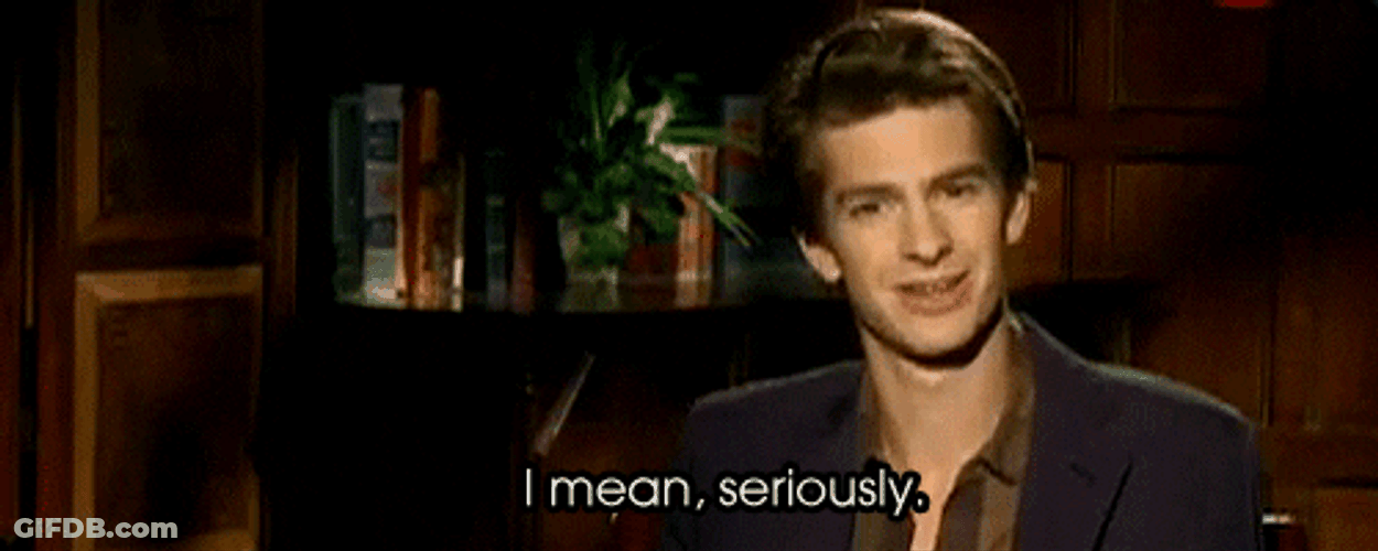 Andrew Garfield Seriously GIF