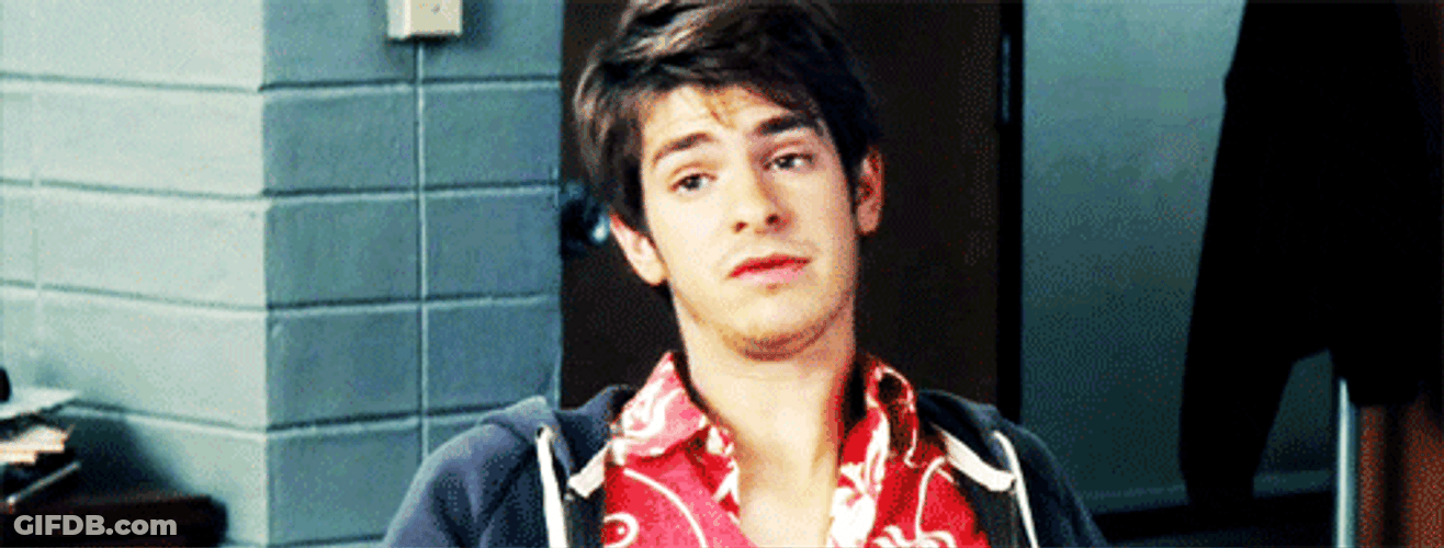 Andrew Garfield Shrug GIF