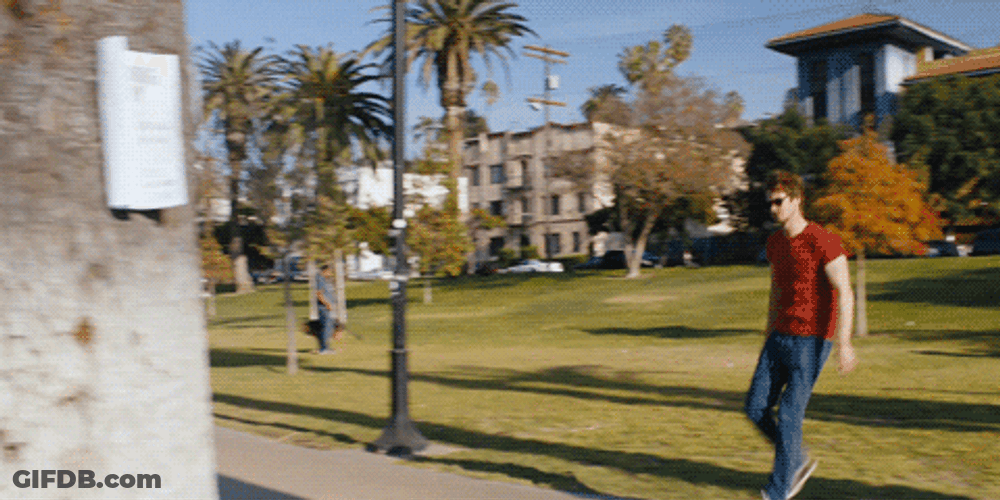 Andrew Garfield Sneaking GIF