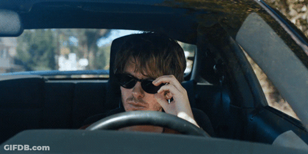 Andrew Garfield Sunglasses Down GIF