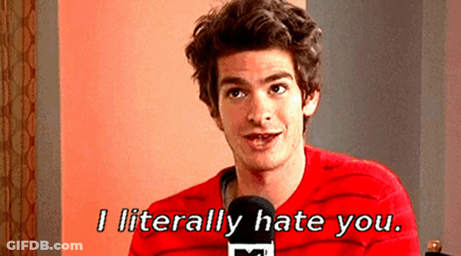 Andrew Garfield Thanks I Literally Hate It GIF