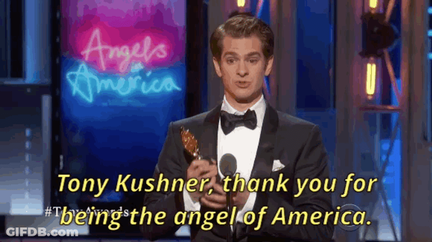 Andrew Garfield Tony Kushner GIF