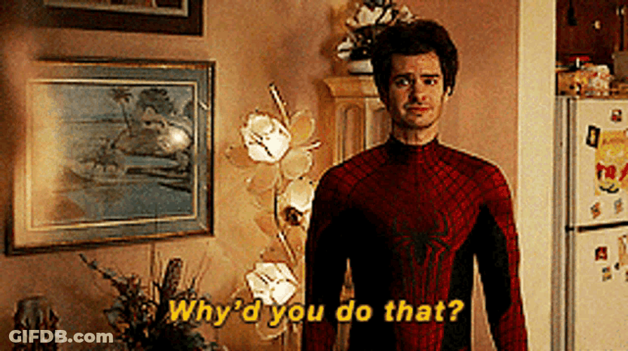 Andrew Garfield Why'd You Do That GIF