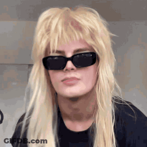 Andrew Inspired Rockstar Hair GIF