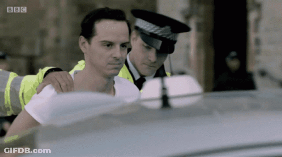 Andrew Scott Arrested GIF