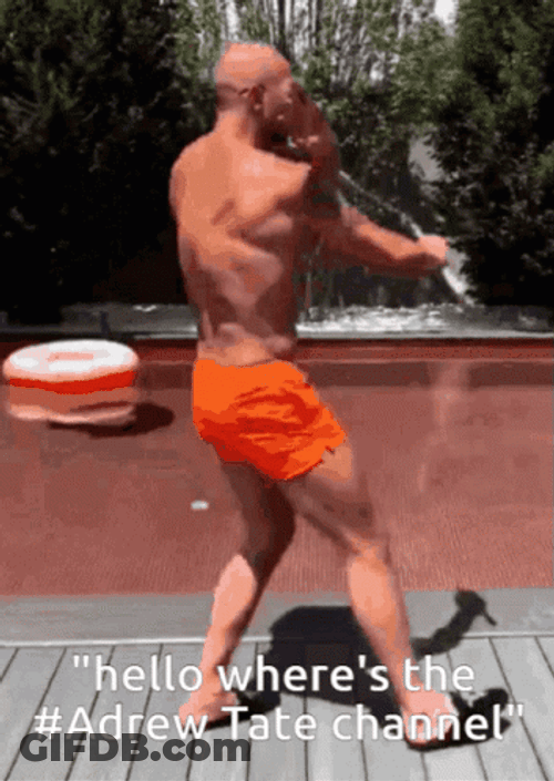 Andrew Tate Using Nunchaku GIF