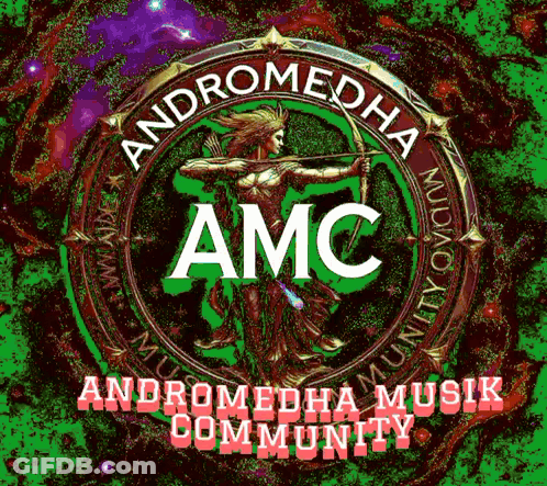 Andromedha AMC Community Logo Woman Holding Bow GIF