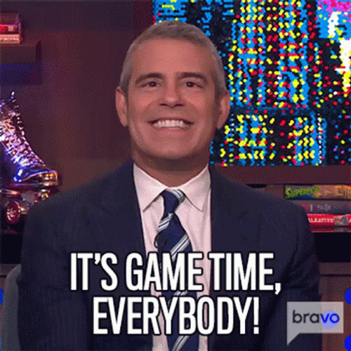 Andy Cohen Game Time GIF
