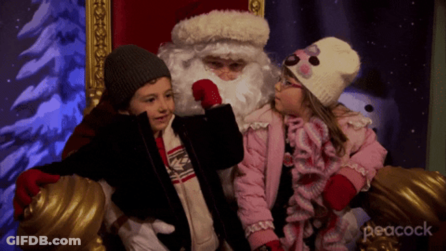Andy Dwyer Dressed As Santa Claus GIF